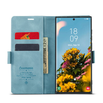 Samsung S24 Ultra Aqua Blue - Book Case