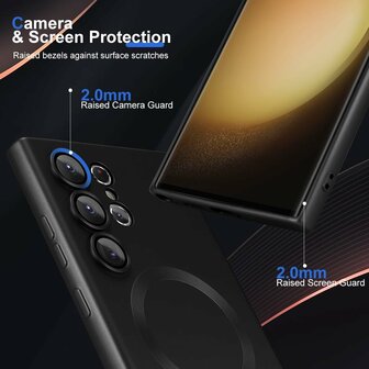 Samsung S24 Ultra - Zwart - MagSafe Matte TPU