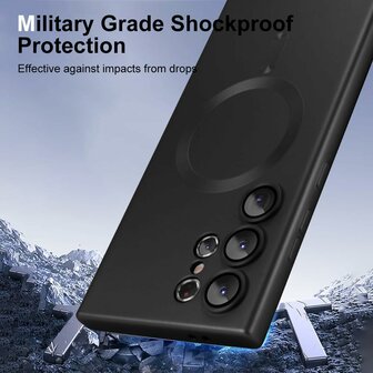 Samsung S24 Ultra - Zwart - MagSafe Matte TPU