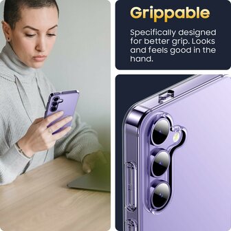 Samsung S24 - Siliconen Back Cover - Transparant