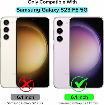 Samsung S23 FE Zwart - Armor met Kickstand Ring