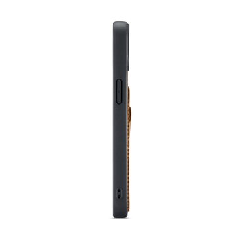 iPhone 15 Plus - Back Cover met Kaarthouder - Sienna Brown