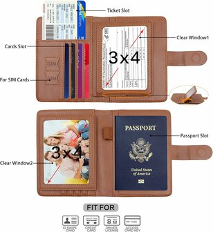 Paspoort Hoes - Bruin