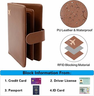 Paspoort Hoes - Bruin