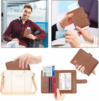 Paspoort Hoes - Bruin