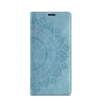 Samsung S24 Ultra Aqua Blue - Mandala Book Case