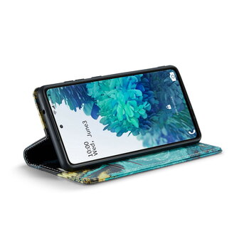 Samsung S20 FE Blue Aquamarine - Marmer Book Case