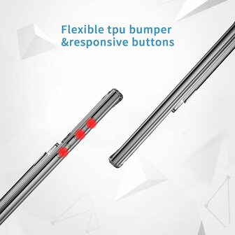 Samsung S24 Ultra - Kaarthouder Anti Shock - Transparant