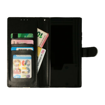 Samsung S24 Marmer Zwart - Book Case