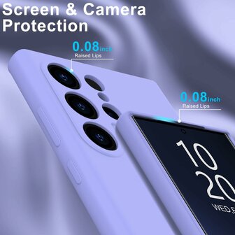 Samsung S24 Ultra - Liquid Back Cover - Paars