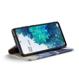 Samsung S20 FE Blue Sodalite - Marmer Book Case