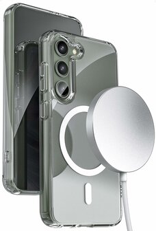 Samsung S23 Transparant - Anti Shock - Geschikt voor Magsafe