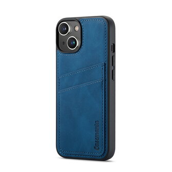 iPhone 14 Pro - Back Cover met Kaarthouder - Navy Blue