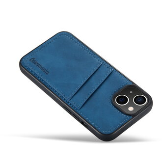 iPhone 14 Pro - Back Cover met Kaarthouder - Navy Blue