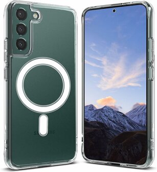 Samsung S22 Plus Transparant - Anti Shock - Geschikt voor Magsafe
