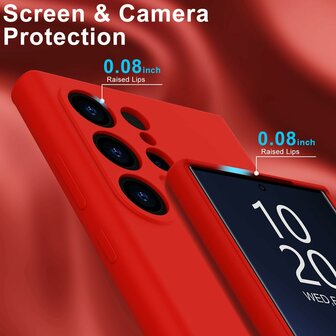 Samsung S24 Ultra - Liquid Back Cover - Rood