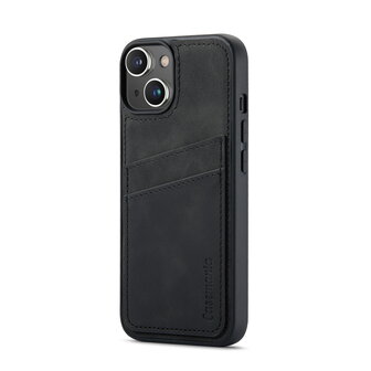 iPhone 15 Plus - Back Cover met Kaarthouder - Charcoal Gray