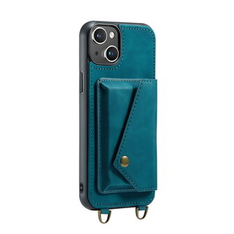 iPhone 15 Plus Emerald Green - Back Cover met Koord