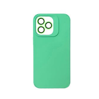iPhone 14 Pro - Liquid Cam Back Cover - Licht Groen