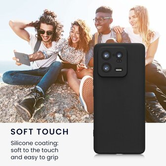 Xiaomi 13 Pro - Siliconen Back Cover - Zwart