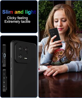 Xiaomi 13 Pro - Siliconen Back Cover - Zwart