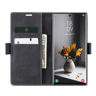 Samsung S24 Ultra Charcoal Gray - Book Case