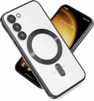 Samsung S23 FE Zwart - TPU Back Cover - Geschikt voor Magsafe