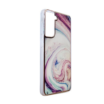 Samsung S24 - Marmer Back Cover - Twister