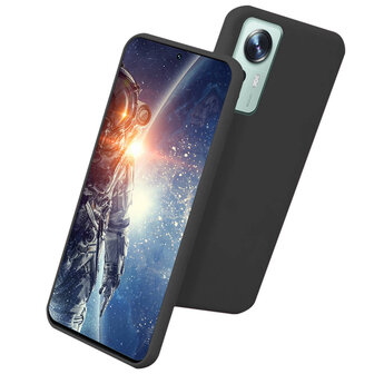 Xiaomi 12 - Siliconen Back Cover - Zwart
