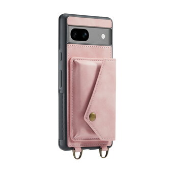 Pixel 8 Pro Pale Pink - Back Cover met Koord