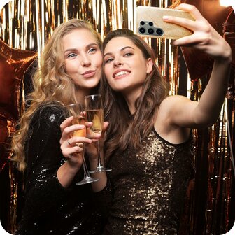 Samsung S24 Ultra - Glitter Back Cover - Goud