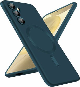 Samsung S24 - Donker Blauw - MagSafe Matte TPU