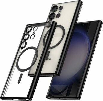 Samsung S24 Ultra Zwart - TPU Back Cover - Geschikt voor Magsafe