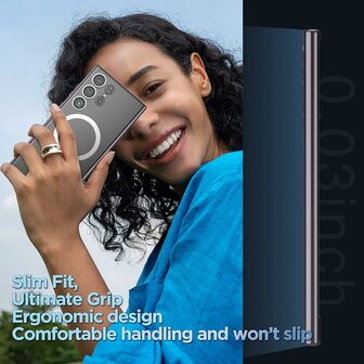 Samsung S24 Ultra Zwart - TPU Back Cover - Geschikt voor Magsafe