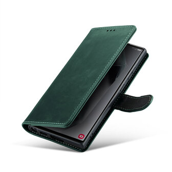 Samsung S24 Ultra Emerald Green - Leather Book Case