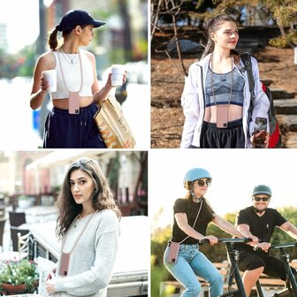 Samsung S24 - Roze - TPU Back Cover met Koord