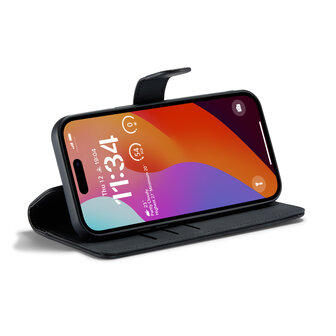 iPhone 15 Plus Charcoal Gray - 2 in 1 MagSafe Book Case