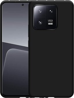 Xiaomi 13 - Siliconen Back Cover - Zwart