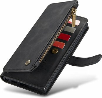 Samsung S23 Ultra Charcoal Gray - Book Case met Rits