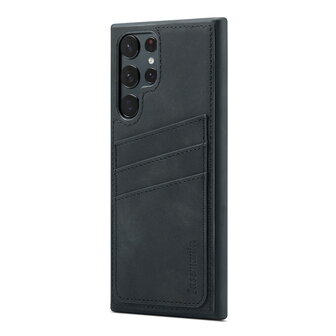 Samsung S23 Ultra - Back Cover met Kaarthouder - Charcoal Gray