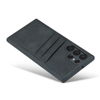 Samsung S23 Ultra - Back Cover met Kaarthouder - Charcoal Gray