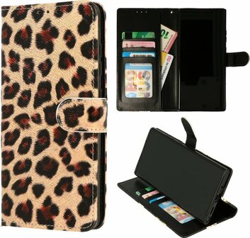 Samsung S23 met Luipaard Print - Book Case