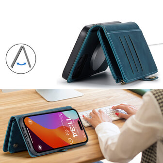 iPhone 15 Plus Emerald Green - MagSafe Book Case met Rits