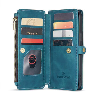 iPhone 15 Plus Emerald Green - MagSafe Book Case met Rits