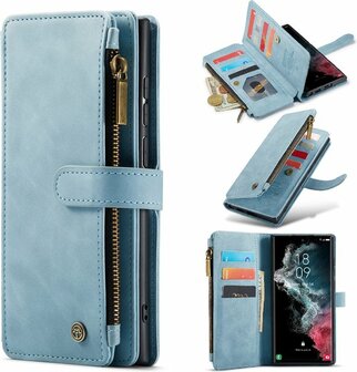 Samsung S23 Ultra Aqua Blue - Book Case met Rits