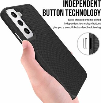 Samsung S22 Plus Zwart - Anti Slip Matte Armor