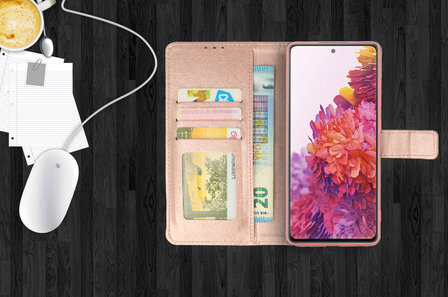 Samsung S23 Ultra - Book Case - Rosegoud