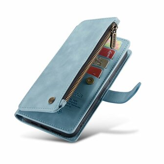 iPhone 14 Pro Aqua Blue - Book Case met Rits