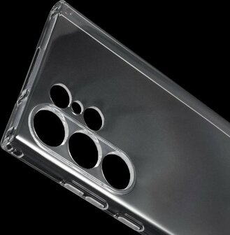 Samsung S23 Ultra - Siliconen Back Cover - Transparant