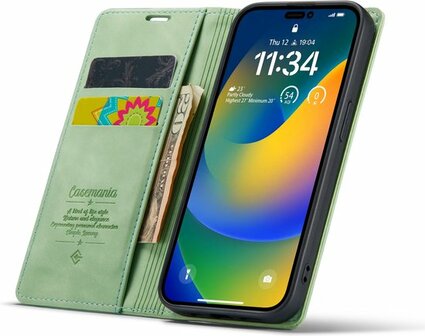 iPhone 14 Pro Pistache Green - Book Case
